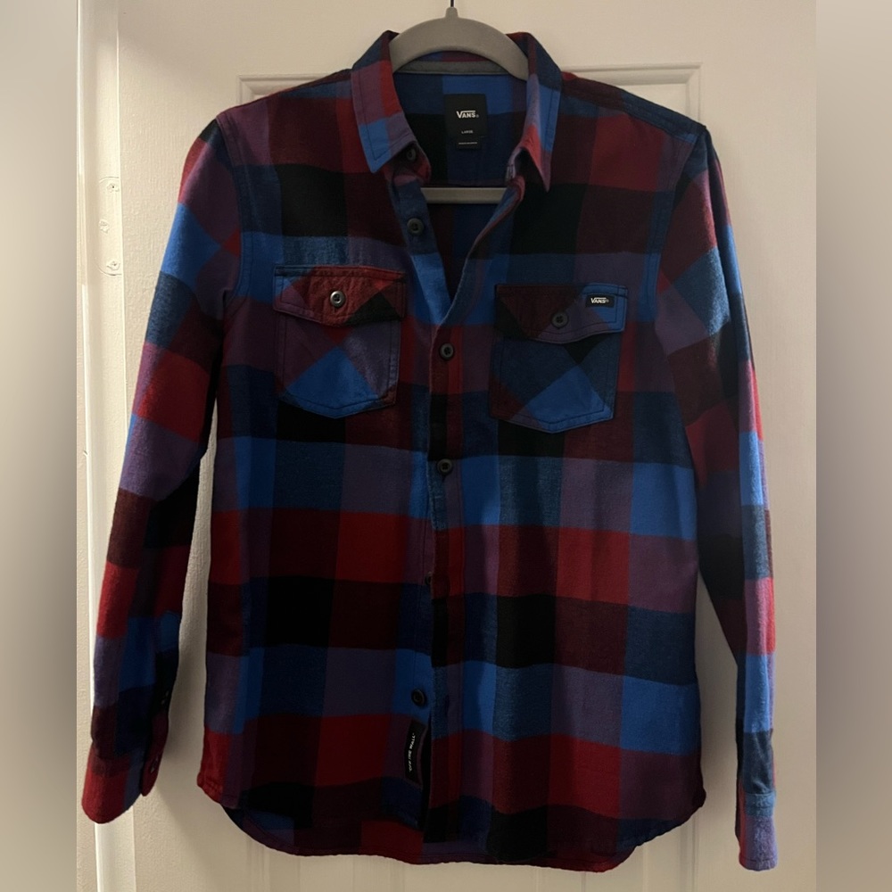 Vans Button Down Plaid Shirt